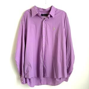 Ralph Lauren | Men’s Long Sleeve Purple Button Up Shirt Size XXL